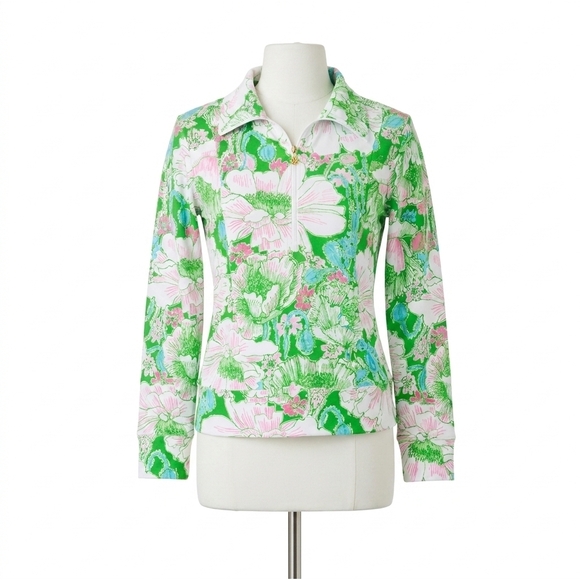 LILLY PULITZER Tops - NEW LILLY PULITZER eleni pullover top in putting green poppyland